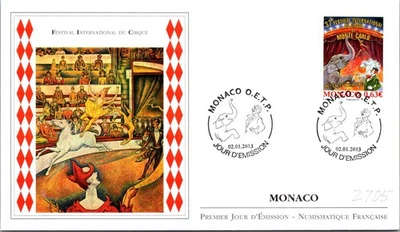 Monaco SC# 2705 FDC 2013 International Circus Festival - A03411 - Image 1 of 2
