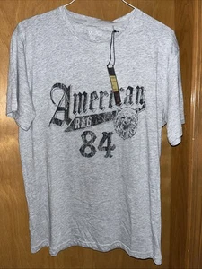 AMERICAN RAG CLOTHING 84 MENS SHORT SLEEVE HEATHER GRAY SHIRT XL NWT (B62) - Picture 1 of 4