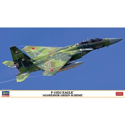F-15DJ EAGLE AGGRESSOR GREEN SCHEME KIT 1:72 Hasegawa Kit Aerei Nouveau modèle - Photo 1/1