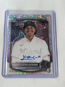 2025 Bowman Chrome 1st Kevin Defrank Speckle Refractor Auto /299 #CPA-KD Card - Bild 1 von 4