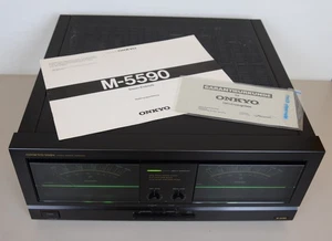 ONKYO M-5590 STEREO ENDVERSTÄRKER ENDSTUFE POWERAMPLIFIER ORG. BDA TOP ZUSTAND - Bild 1 von 21