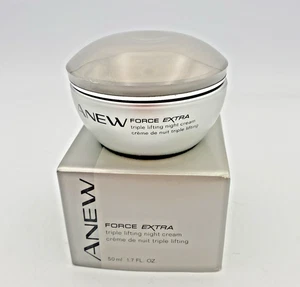 Avon Anew Force Extra Nachtcreme Triple Lifting 1,7 oz Neu aus altem Lagerbestand 2001 - Bild 1 von 4