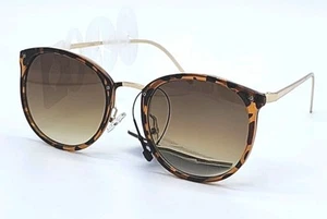 Time & Tru.- Gafas de sol para mujer doradas y concha de tortuga-Ojo de gato- Nuevas con etiquetas - Imagen 1 de 6