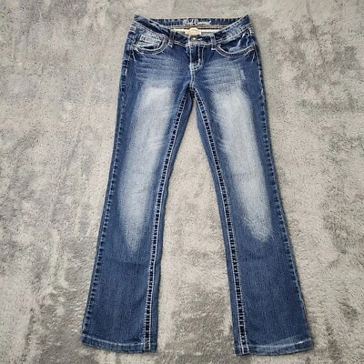 Red Camel Jeans Juniors 9 Blue Bootcut Y2K Medium Wash Denim Premium Stretch - Image 1 of 4