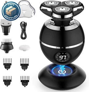 Rasoio Elettrico Barba,Rasoio Capelli Uomo 5 in 1- Rasoio Elettrico Uomo Imperme - Foto 1 di 9