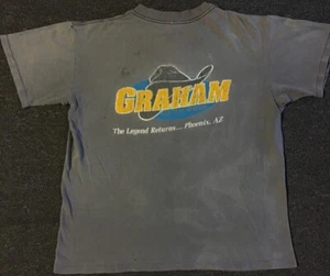 Vintage 80s Graham Central Station Thrashed Faded Shirt S Phoenix Bar Grunge Cowboy - Bild 1 von 24