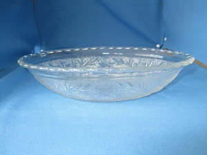 ~Vintage Clear Glass Sandwich Pattern Oval Dish~ Beautiful~ - Bild 1 von 4