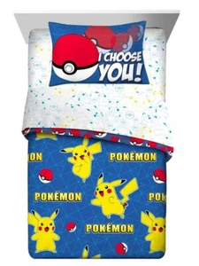 Pikachu "I Choose You" Kids Reversible Bed Set-W83776599494 - Picture 1 of 11