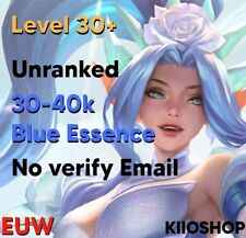 League Of Legends ✅[EUW]-[NA]✅Level 30+ | Smurf Account | 30K-50K BE| Unranked