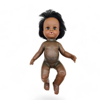 Muñeca bebé afroamericana negra Ideal Toy Corp 1971 Foto 1 de 4