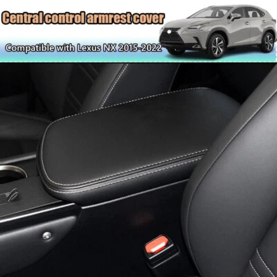 Cubierta negra para reposabrazos tapa consola central Lexus NX200t NX300 NX300h 2015-2021 Foto 1 de 4