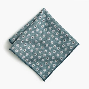 J.Crew Silk-Cotton Reversible Pocket Square Daisy Print | Made in Italy | $49.50 - Picture 1 of 2