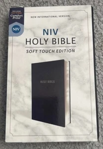 Holy Bible: New International Version (Black, Soft Touch Edition/Comfort Print) - Picture 1 of 8