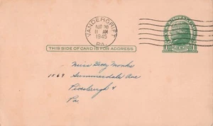 um 1945 Vandergrift PA Betty Monks Postkarte K105 - Bild 1 von 2