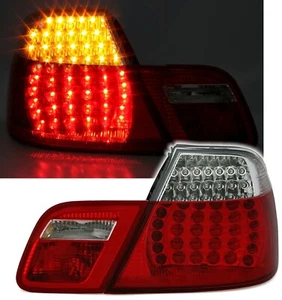 LED Rückleuchten Set in Rot Weiss für 3er BMW E46 Cabrio Heckleuchten - Afbeelding 1 van 4