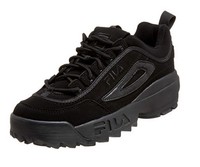fila disruptor black leather