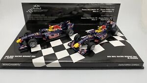 Red Bull Racing RB6 Set Vettel/Webber, 2010 Formula 1, 1:43 Minichamps 412100506