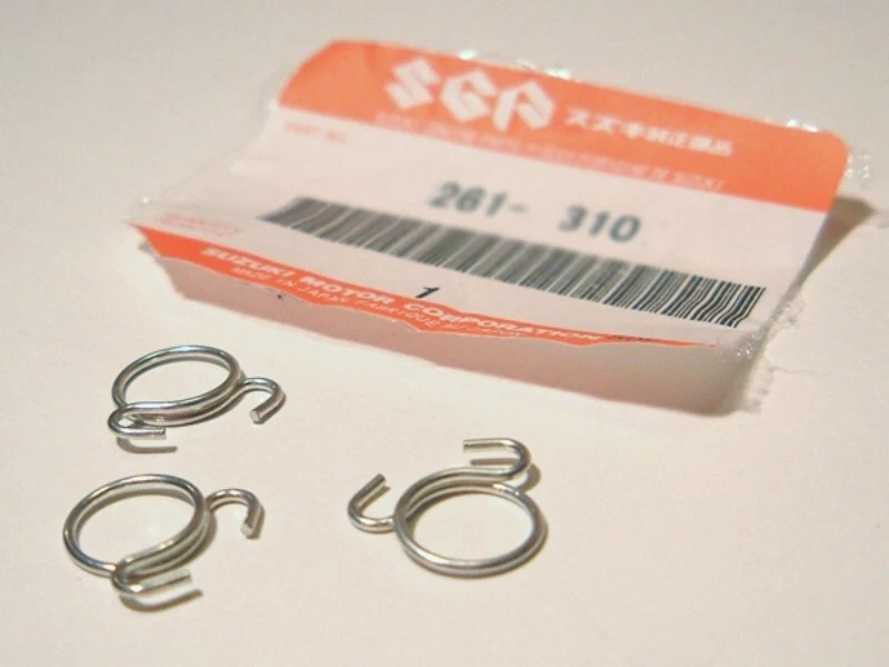 3x 10mm Suzuki aspiradora/combustible manguera abrazadera clip línea de gas carburador gs1000 OEM Foto 1 de 1