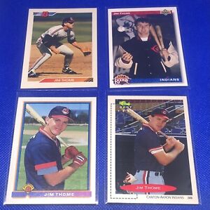Jim Thome Lot of 4 Cards, Bowman, Upper Deck & Classic Best Rookies