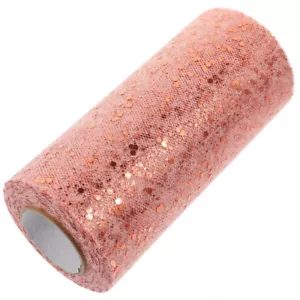 Sequined Mesh Decorative Gauze Ribbon Polyester Tulle Fabric Miss - Picture 1 of 12