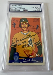 Rollie Fingers signed 2008 Goudey w/ 74 ws mvp & HOF PSA Authentic - Picture 1 of 2