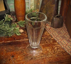 Vtg 1950s Malt Shop Ice Cream Sundae Root Beer Float Parfait Soda Fountain Glass - Picture 1 of 6