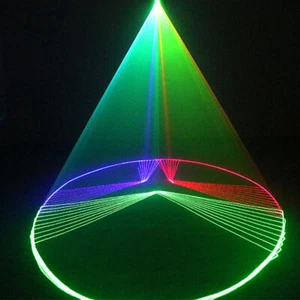 3D 30W RGB Animation Laser Projector Light DMX ILDA DJ party Club Stage Lighting - Picture 1 of 16
