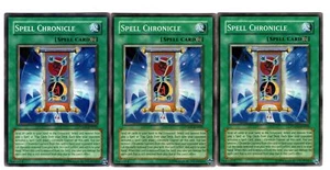 Yugioh - 3X Crónica de Hechizos - Común - Ilimitado - PTDN-EN050 - Casi Como Nuevo - Imagen 1 de 1
