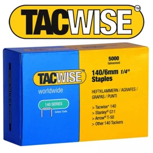 Tacwise 140 Series 6mm Staples for Staple Gun - Pack of 5000 - Picture 1 of 6