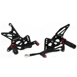CNC Adjustable Foot Pegs Rear Sets Set Rearsets For SUZUKI GSX-R 1000 2005-2006 - Picture 1 of 9