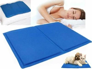 COOLING GEL PILLOW CHILLED NATURAL COMFORT SLEEPING AID BODY COOL BED MAT PAD - Picture 1 of 1