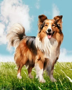 David Textiles Foust Exclusives DX 4829 3C 1 Collie 35,5 Panel Baumwolle - Bild 1 von 1