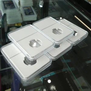 5 x 38.5mm Coin Slabs Suits 5/- Crown White Insert Clear Display, Aussie Seller! - Picture 1 of 4