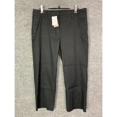 NUEVO $79 J Jill Mujer Lino Elastizado Pantalones Pantalones Talla 10 Pequeño Foto 1 de 4