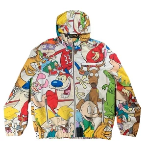 SOLO MIEMBROS Cortavientos Nickelodeon Rugrats Ren And Stimpy Hey Arnold Para Hombre M - Imagen 1 de 19