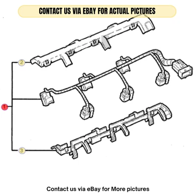 2009 Chevrolet LuminaS Fuel Injector Wiring Harness Used OEM 92066998 - Image 1 of 4