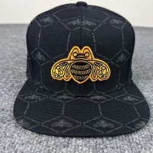 Patron Tequilia Hat Mens Black Gold Embroidered Bee Mitchell Ness Wool Blend - Picture 1 of 12