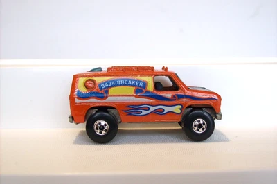 Vintage Hot Wheels BAJA BREAKER Van, ERROR Car with 2 Errors! Malaysia VNM 1983! - Image 1 of 4