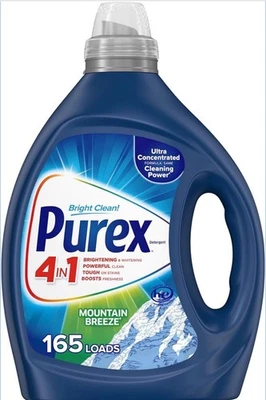 Purex 4-in-1 Laundry Detergent Liquid, Mountain Breeze, 82.5 oz, 165 loads  - Image 1 of 4
