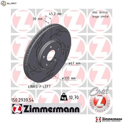 2x BRAKE DISC 150.2939.54 FOR MINI BMW B38 A15 P 1.5L 3cyl B46A20B/A20A 2.0L - Image 1 of 4