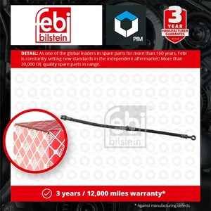 Brake Hose fits VOLVO S40 Mk1 1.9D Front Left or Right 95 to 03 Hydraulic Febi - Picture 1 of 2