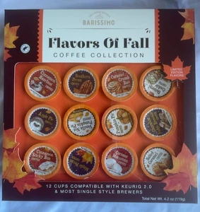 BARISSIMO FLAVORS OF FALL COFFEE COLLECTION 12 K-CUPS LIMITED EDITION - Picture 1 of 2