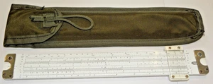 Vintage ACU. Math No. 600 Basic Trig Mathematics Slide Ruler + Sheath USA Made - Picture 1 of 2