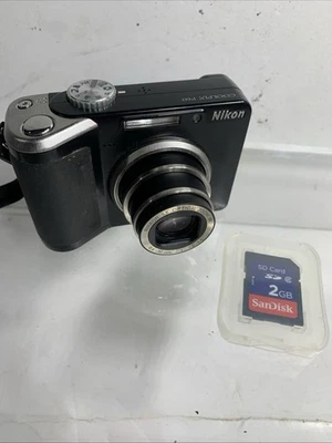 Nikon Coolpix P60 8.1MP Digital Camera Black  - Tested And Working - Image 1 of 4