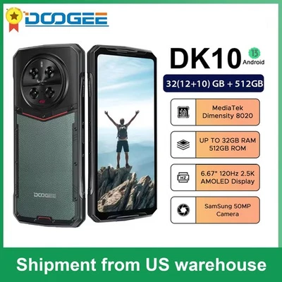 DOOGEE DK10 5G Rugged Smartphone 2025, 32GB+512GB, 120W Fast Charging Dual SIM - Image 1 of 4