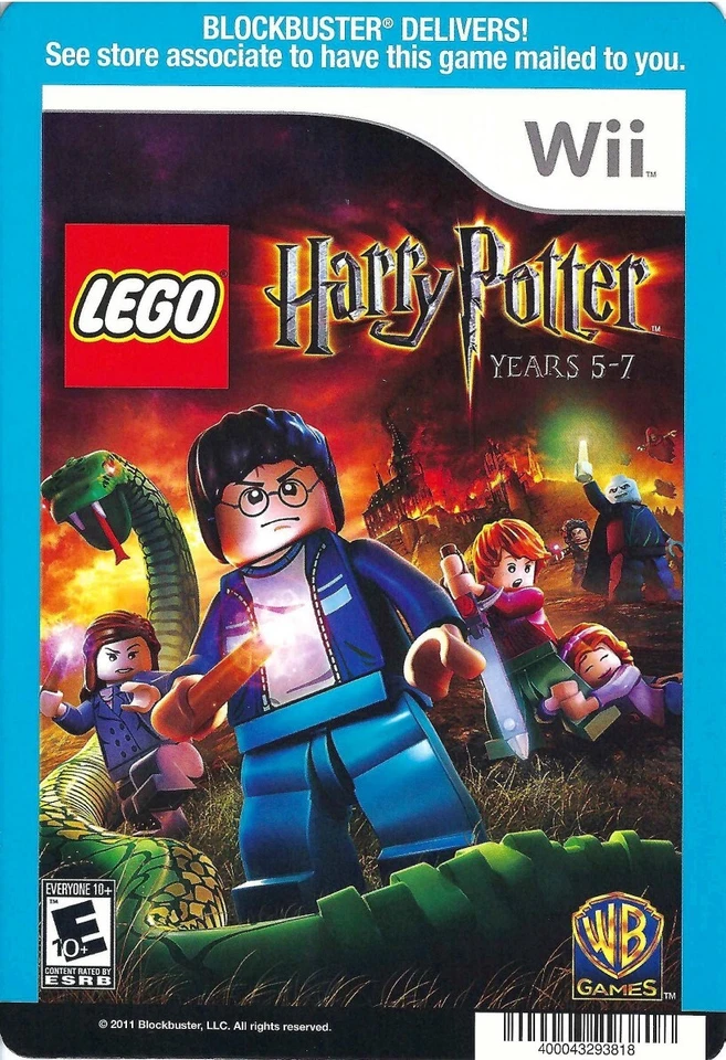 LEGO HARRY POTTER YEARS 5-7 - BLOCKBUSTER MINI POSTER BACKER CARD (NOT A GAME) - Image 1 of 1