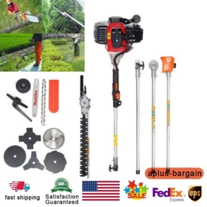 10 in 1 52cc Hedge Strimmer Brush Cutter Lawn Mower Yard Pruner Grass Trimmer - Picture 1 of 12