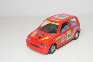 A55 1:24 BBURAGO BURAGO FIAT CINECENTO RALLYE ROJO COMO NUEVO RARO - Imagen 1 de 7