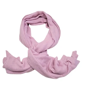 Free People Light Pink Acrylic Knitted Oversized Scarf Wrap Shawl 35 in X 84 in - Picture 1 of 11