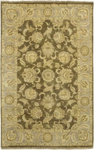 4x6 Carpet Brown Floral Leaves Vines Area Rug TIM-7907 - Aprx 3' 9" x 5' 9" - Picture 1 of 4